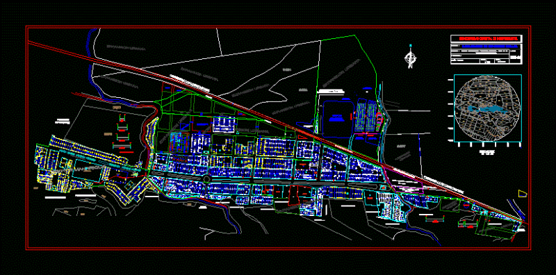 District Catastro Independence DWG Block for AutoCAD