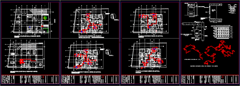 Domestic Gas DWG Plan for AutoCAD