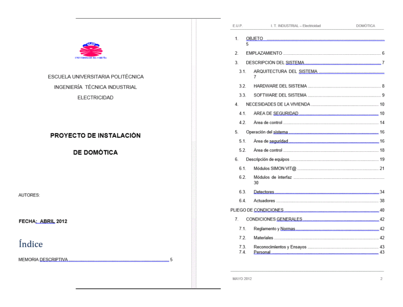 Domotics Insatalacion A Home PDF (Document)