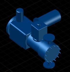 Dosing Pump Chemicals 3D DWG Model for AutoCAD