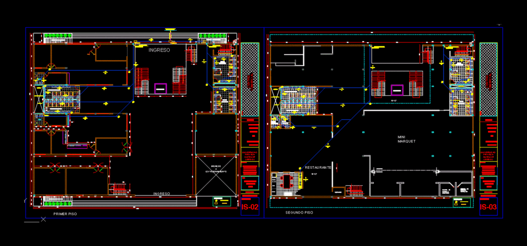 Drain Multifamily Building DWG Detail for AutoCAD