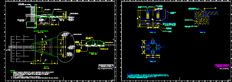 Drains And Manholes — Details DWG Detail for AutoCAD