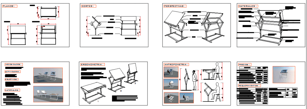 Drawing Board DWG Detail for AutoCAD
