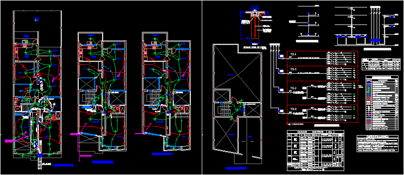 Duplex Electrical Project DWG Full Project for AutoCAD