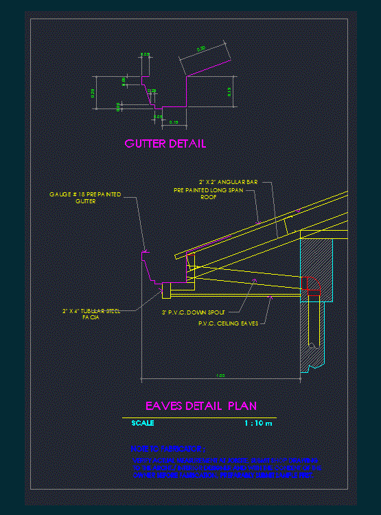 Eaves Detail DWG Plan for AutoCAD • Designs CAD