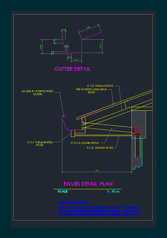 Eaves Detail DWG Plan for AutoCAD • Designs CAD