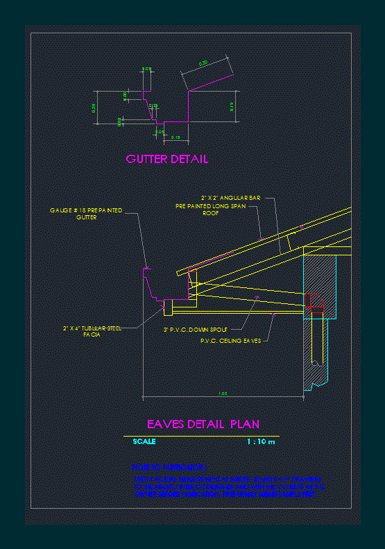 Eaves Detail DWG Plan for AutoCAD â€¢ Designs CAD