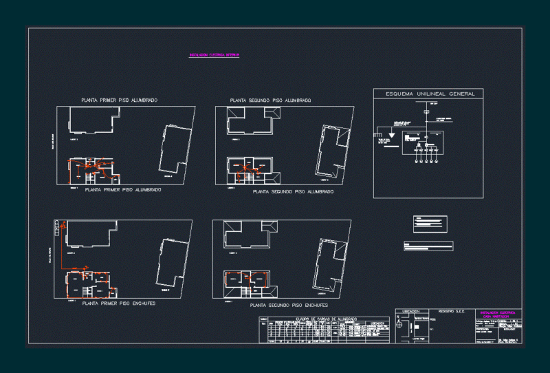 Eectrico Flat House Room DWG Block for AutoCAD