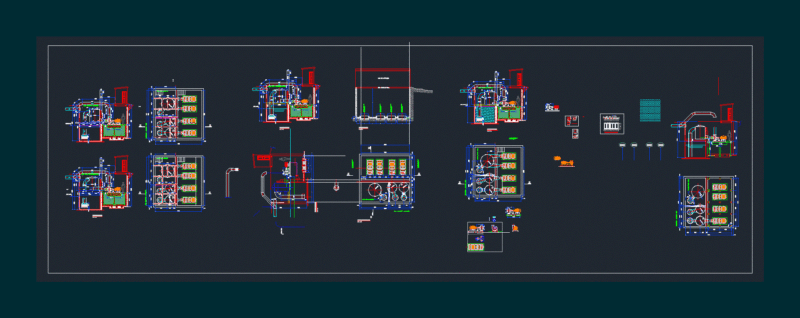 Effluent Pump DWG Detail for AutoCAD