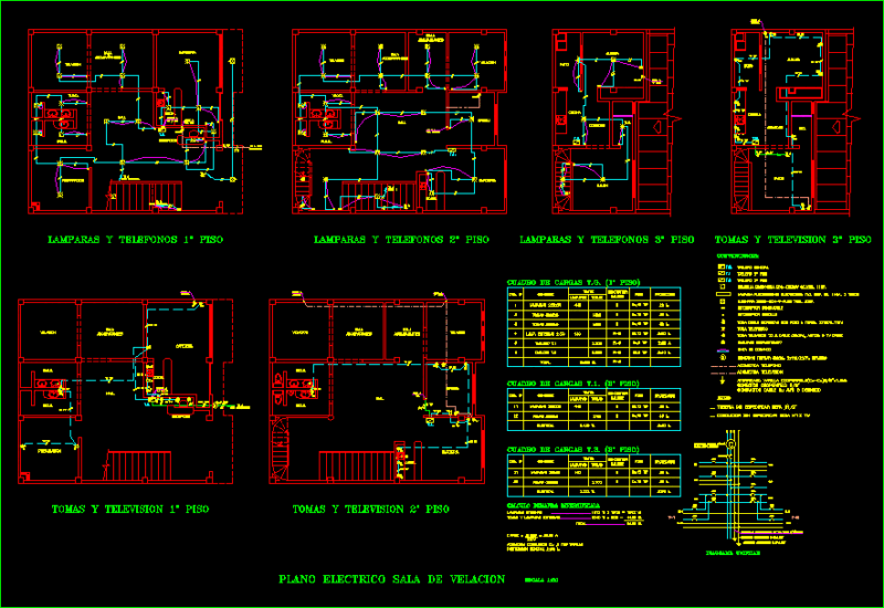 Electric – Vigil Room DWG Block for AutoCAD