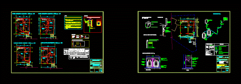 Electric And Gas Plan Of Social Housing In Chile DWG Plan for AutoCAD