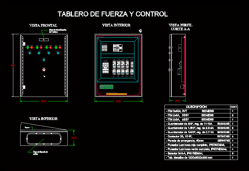 switchboard cad block