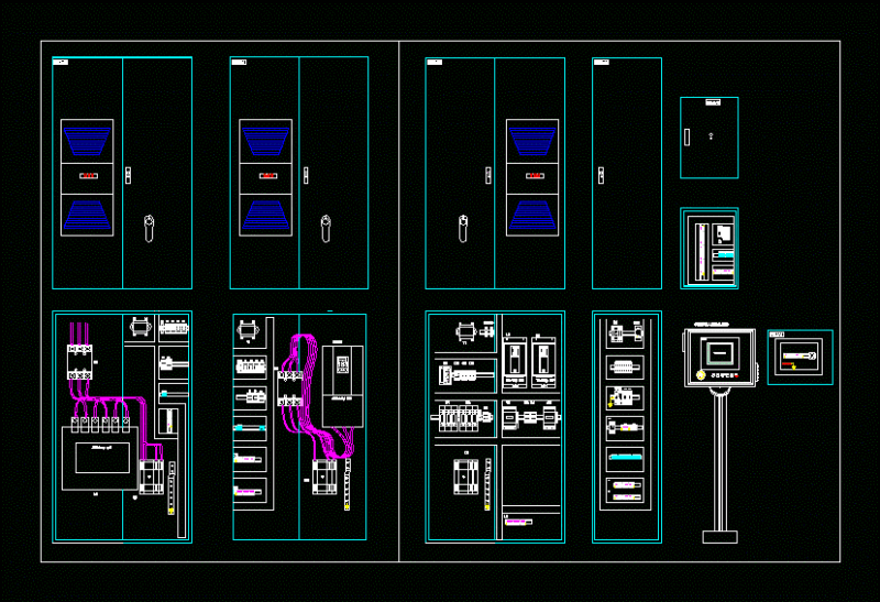 Electric Board DWG Block for AutoCAD