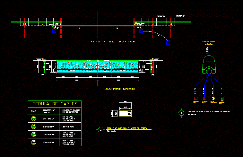 Electric Door DWG Block for AutoCAD