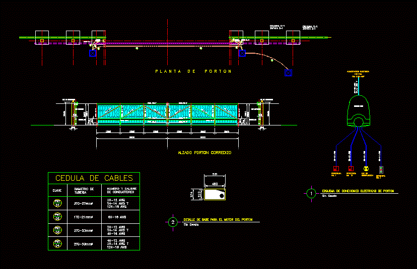 Electric Door DWG Block for AutoCAD – Designs CAD wiring diagram for building 
