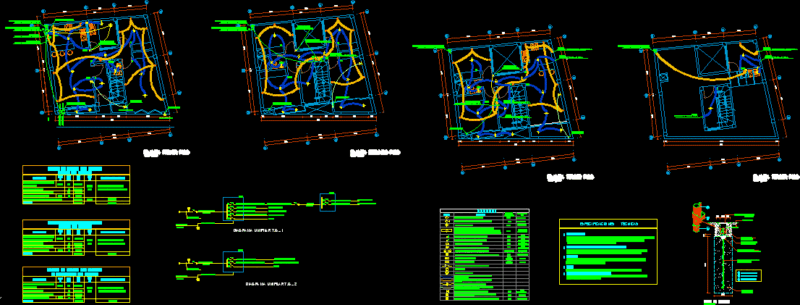Electric Installation DWG Block for AutoCAD