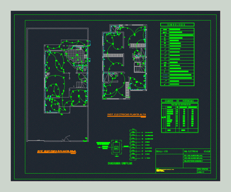 Electric Plane Plot DWG Block for AutoCAD