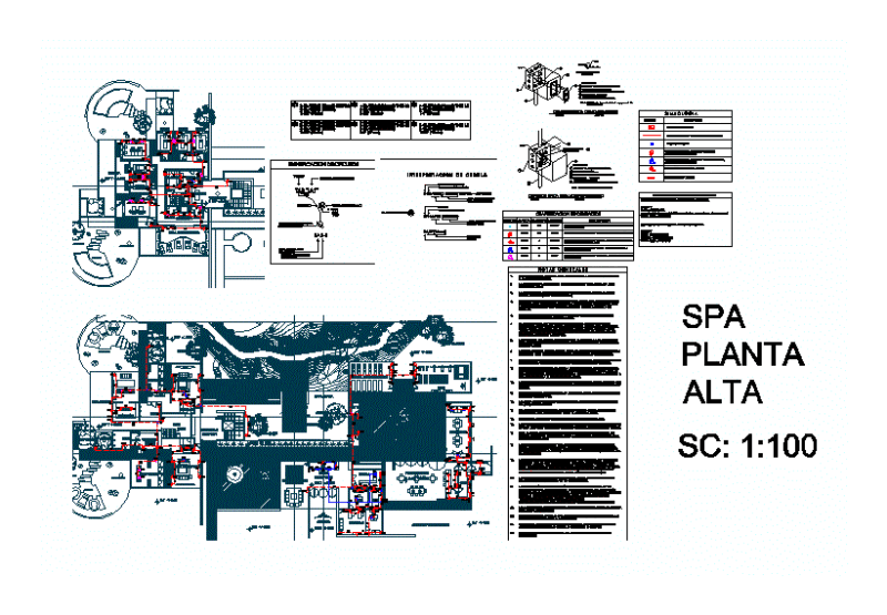 Electric Plant Spa DWG Block for AutoCAD