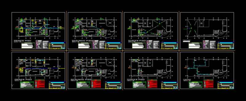 Electric Sanitary Facilities- DWG Section for AutoCAD