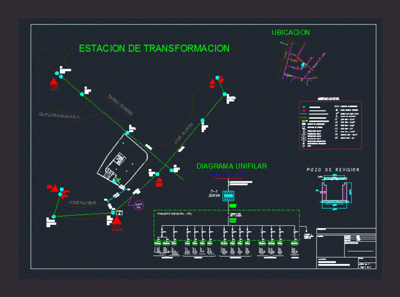 Electric Transmission Line DWG Detail for AutoCAD
