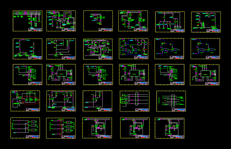 Electrical Drawings DWG Block for AutoCAD