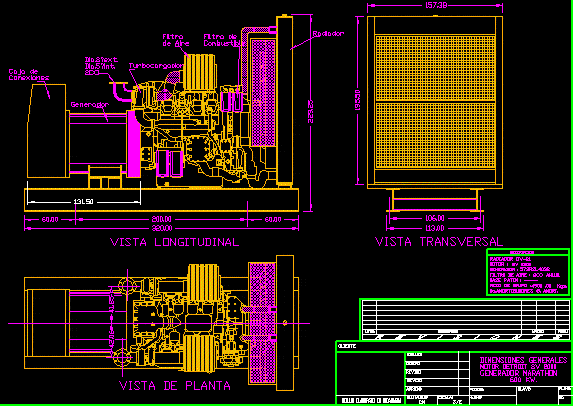 Electrical Generator DWG Detail for AutoCAD • Designs CAD