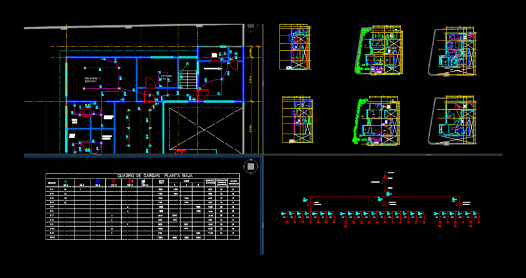 Electrical Housing Plan DWG Detail for AutoCAD