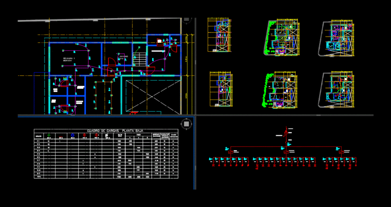 Electrical Housing Plan DWG Detail for AutoCAD