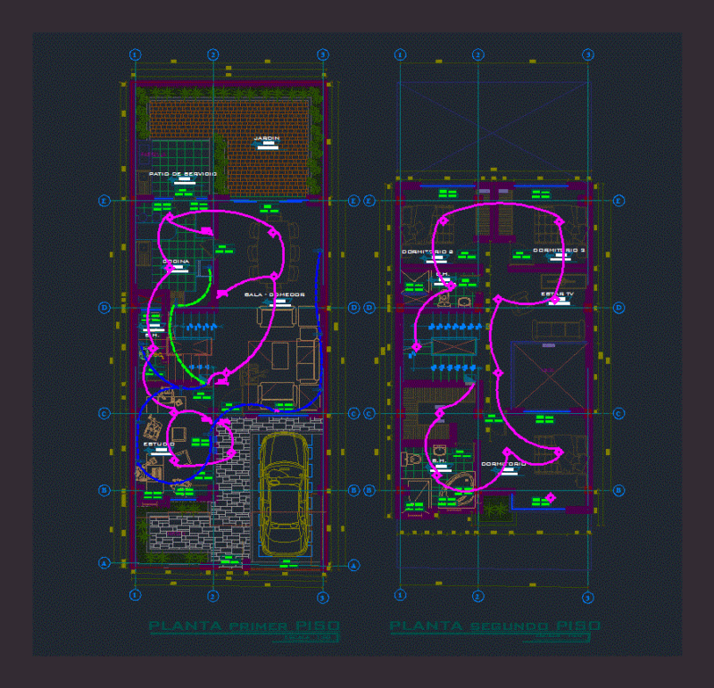 Electrical Installation DWG Block for AutoCAD