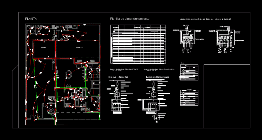Electrical Installation DWG Block for AutoCAD