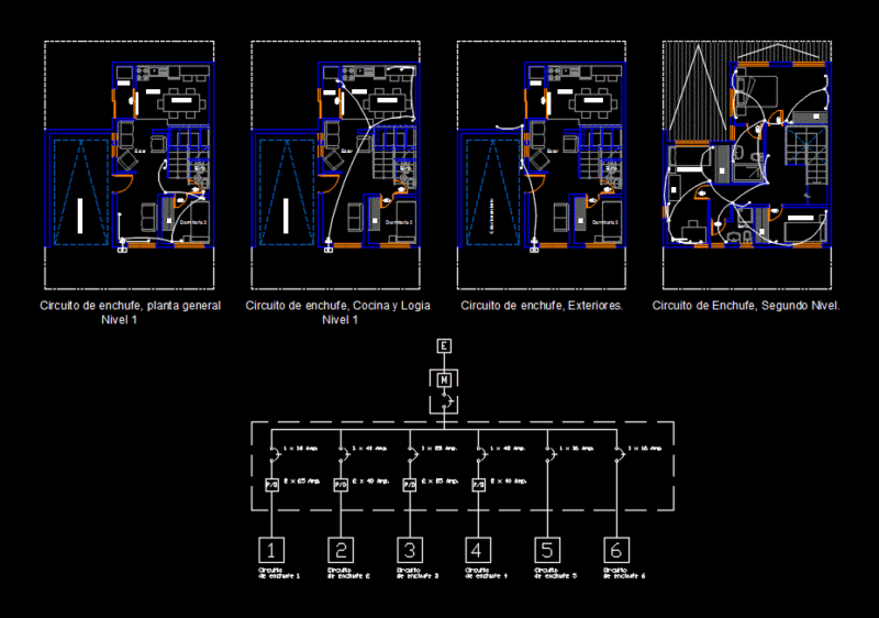 Electrical Installation DWG Model for AutoCAD