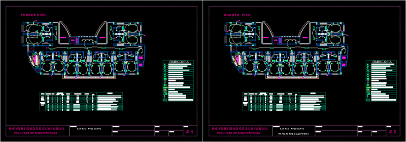 Electrical Installations DWG Block for AutoCAD