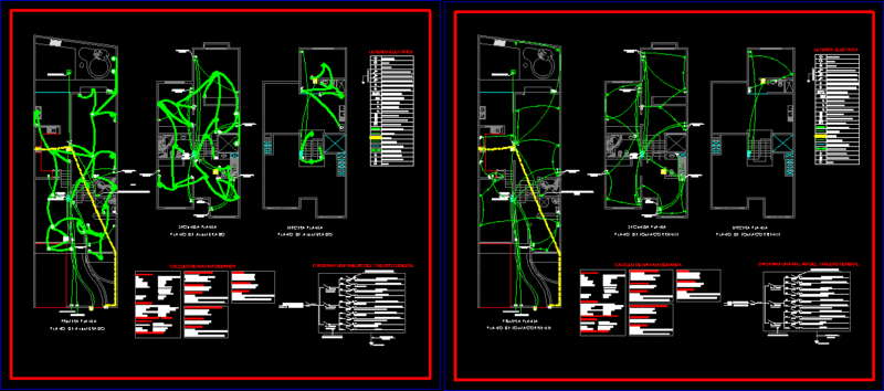 Electrical Installations DWG Block for AutoCAD