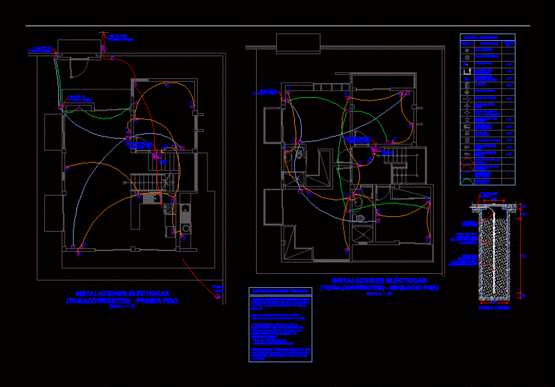 Electrical Installations DWG Block for AutoCAD