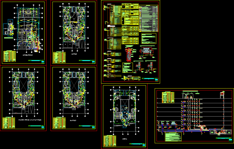 Electrical Installations DWG Block for AutoCAD