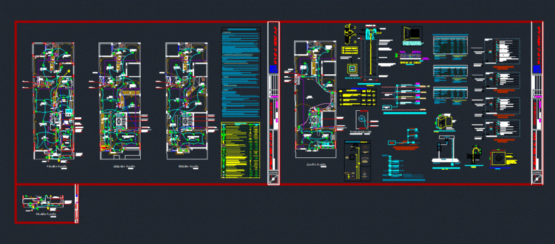 Electrical Installations DWG Block for AutoCAD