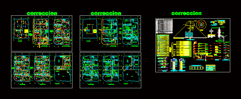 Electrical Installations DWG Detail for AutoCAD