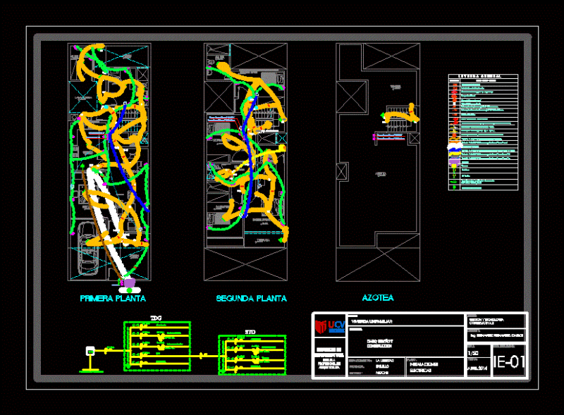 Electrical Installations DWG Plan for AutoCAD