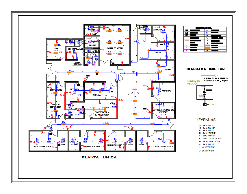 switchboard cad block