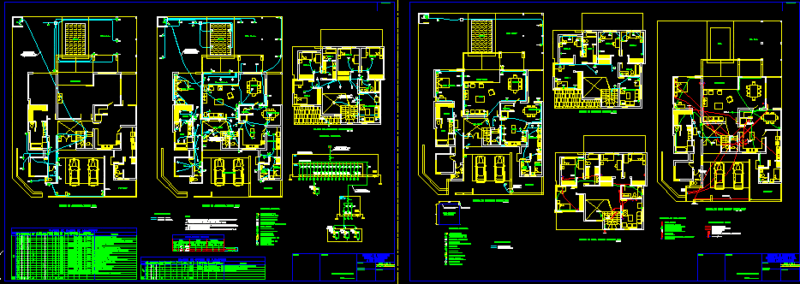 Electrical Lighting House DWG Detail for AutoCAD