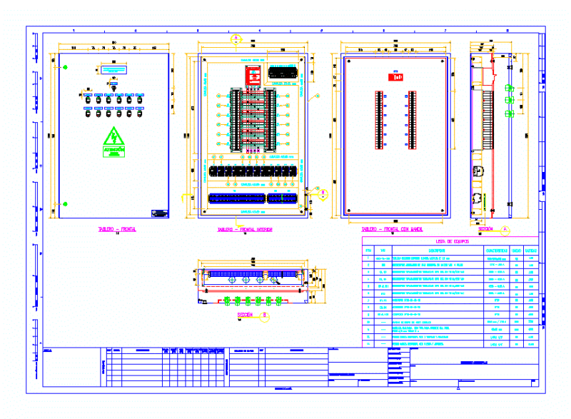 Electrical Panel DWG Block for AutoCAD