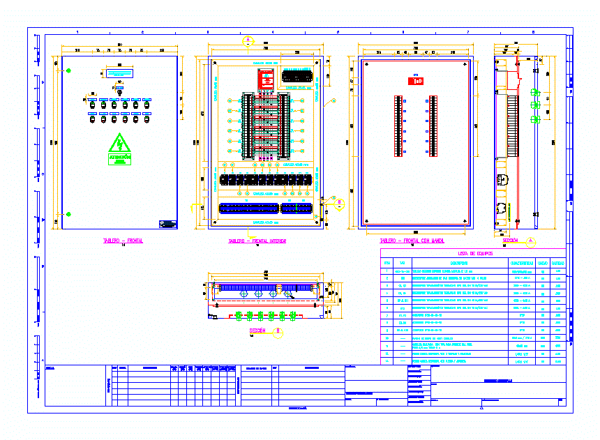 AutoCAD Electrical Panel Drawing
