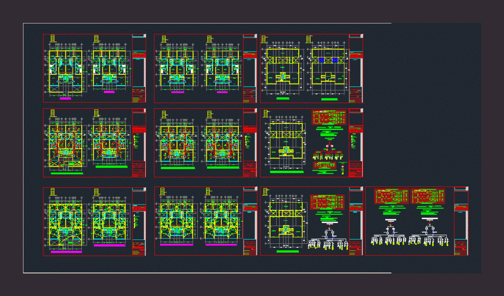 Electrical Plans Multi DWG Plan for AutoCAD