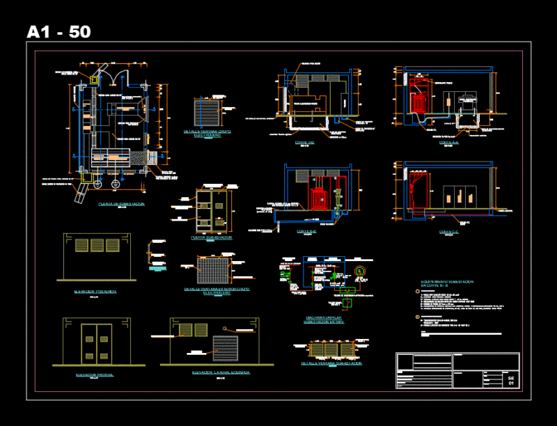 Electrical Substation School DWG Detail for AutoCAD