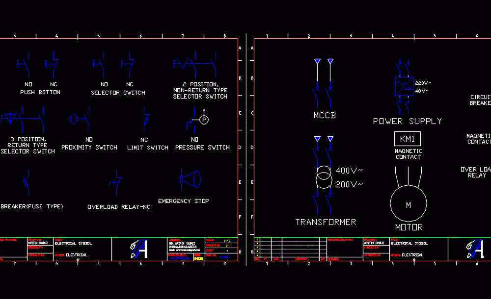 autocad electrical symbols blocks free download controls