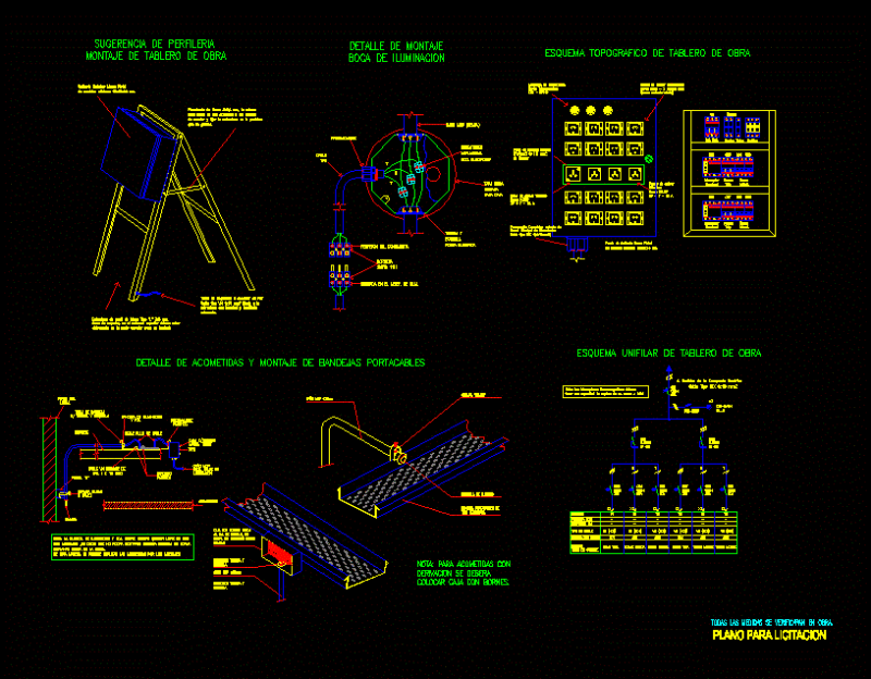 Electrical Trays And Manholes DWG Detail for AutoCAD