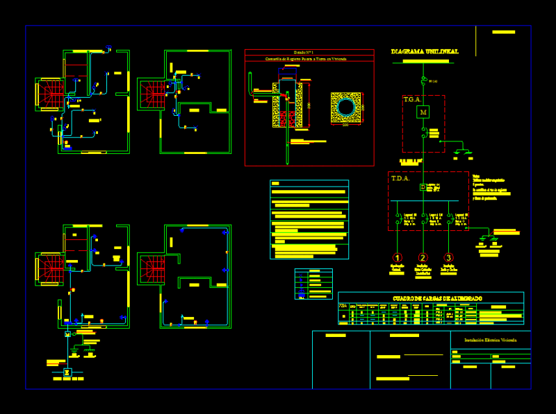 Electricity Government House DWG Block for AutoCAD