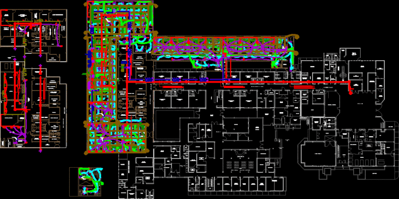 Electromechanical Installations DWG Block for AutoCAD