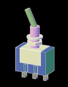 Electronic Switch DWG Block for AutoCAD