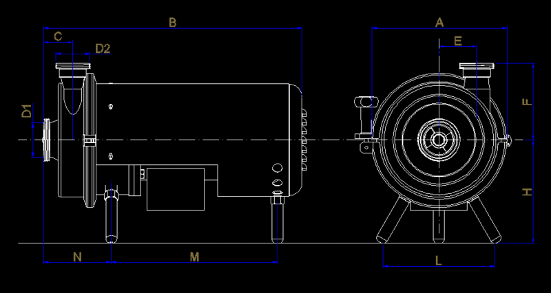 Electropump DWG Block for AutoCAD